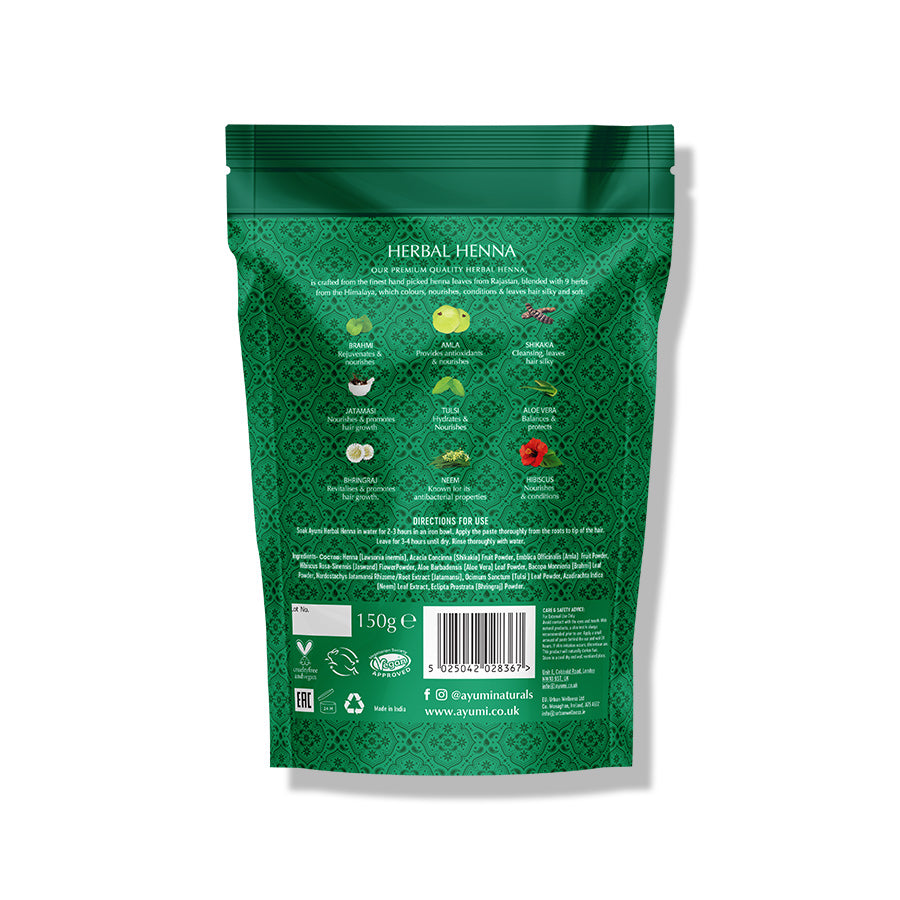 Herbal Henna aux 9 Plantes d'Himalaya - 150g