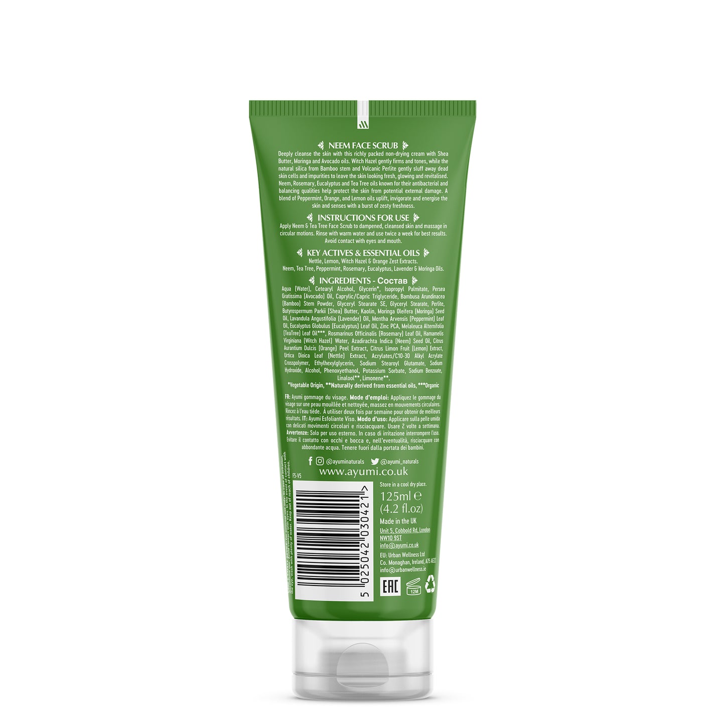 Gommage Visage Neem & Arbre à Thé - 125ml