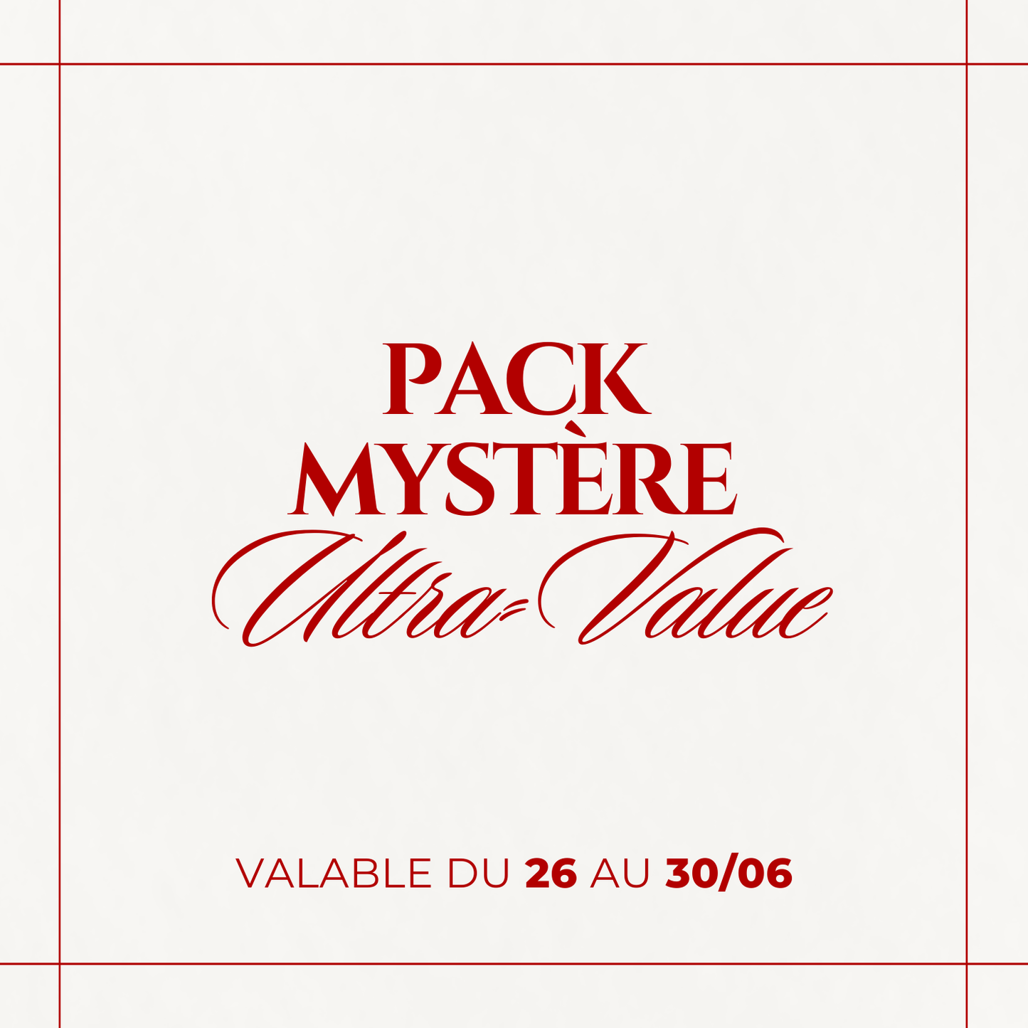 PACK MYSTÈRE ULTRA VALUE !